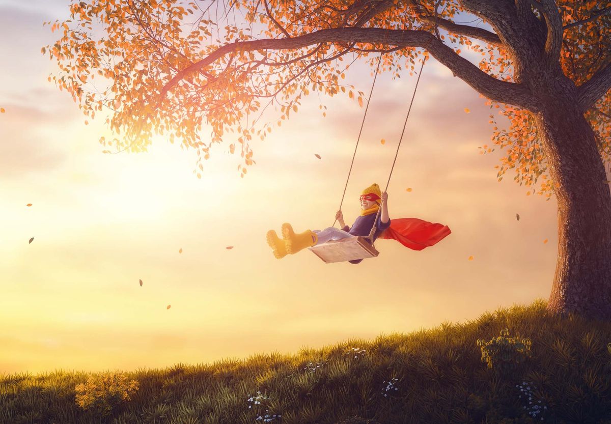 Child swinging