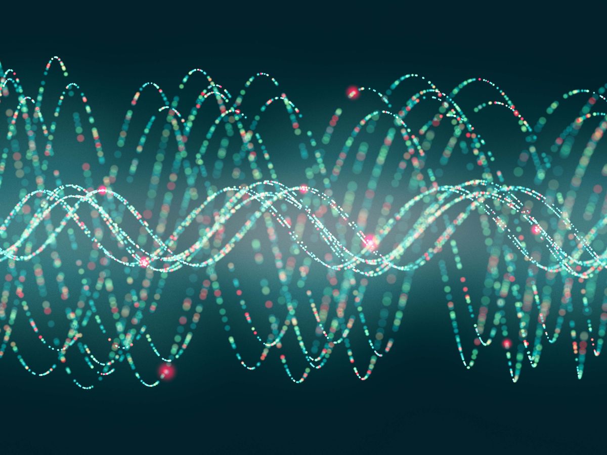 abstract sine waves